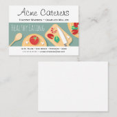 Gesunder NahrungsmittelCatering Visitenkarte (Vorne/Hinten)