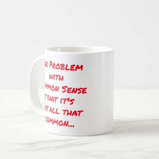 Gesunder Sinn. Kaffeetasse (Vorderseite Links)