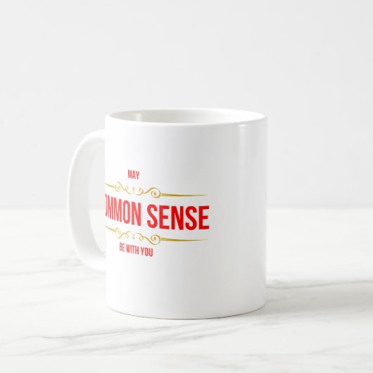 Gesunder Sinn Kaffeetasse (Vorderseite Links)