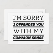 Gesunder Sinn Postkarte (Vorne/Hinten)