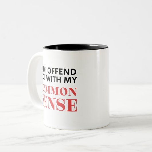 Gesunder Sinn Zweifarbige Tasse (Vorderseite Links)