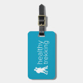 Gesunder Trekkings-Türkis-Gepäckanhänger Gepäckanhänger (Vorderseite vertikal)