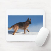 Gesunder und glücklicher deutscher Schäferhund Mousepad (Mit Mouse)