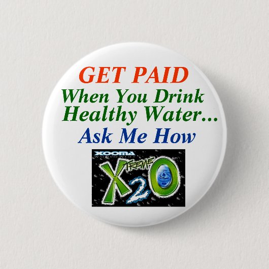 Gesunder Wasserverlust Button (Vorderseite)