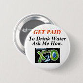 Gesunder Wasserverlust Button (Vorne & Hinten)