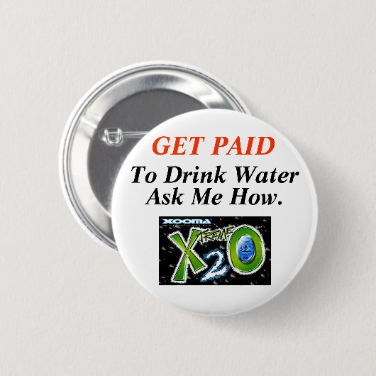 Gesunder Wasserverlust Button (Vorne & Hinten)