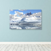 Gesunderter Berg (Winter) Leinwanddruck (Insitu (Holzboden))