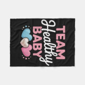 Gesundes Baby Team Neue Eltern Mama Vater Geschlec Fleecedecke (Vorderseite (Horizontal))
