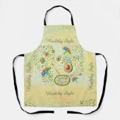 Gesundes Essen lustiges Gemüse Schürze (Vorderseite)