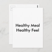Gesundes Essen Postkarte (Vorne/Hinten)
