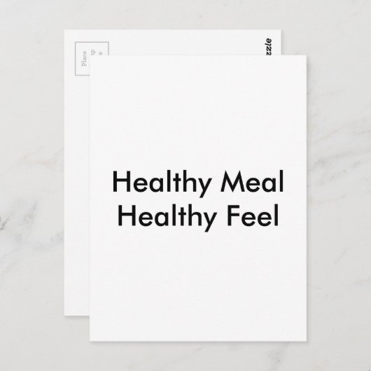 Gesundes Essen Postkarte (Vorne/Hinten)