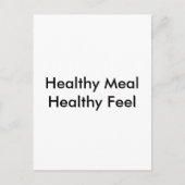 Gesundes Essen Postkarte (Vorderseite)