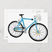 Gesundes Fahrrad Postkarte (Vorne/Hinten)