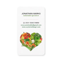 Gesundes Frucht-Gemüse-Herz-Geschäft