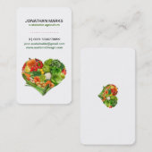 Gesundes Frucht-Gemüse-Herz-Geschäft Visitenkarte (Vorne/Hinten)