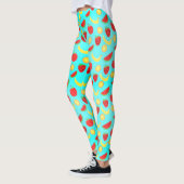 Gesundes Fruchtmuster Leggings (Links)