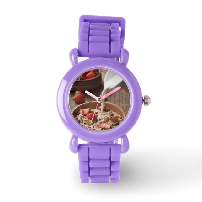 Gesundes Frühstück Armbanduhr (Vorderseite)