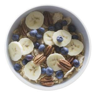 Gesundes Frühstück Bowl Fruit & Nuts Keramikknauf