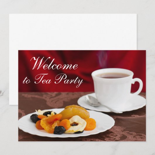 Gesundes Frühstück Einladung (Vorne/Hinten)