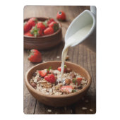 Gesundes Frühstück Mini Klemmbrett (Rückseite)