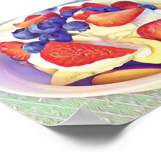 Gesundes Frühstück Poster (Ecke)