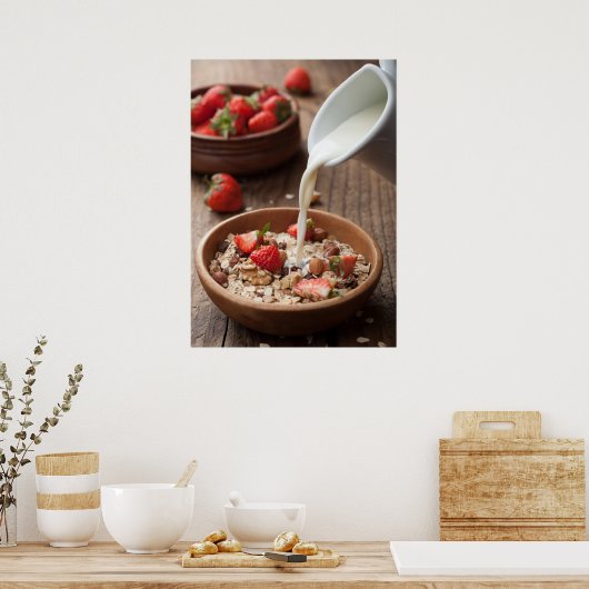 Gesundes Frühstück Poster (Küche)