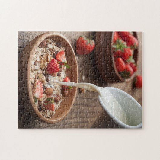 Gesundes Frühstück Puzzle (Horizontal)
