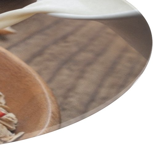 Gesundes Frühstück Schneidebrett (Ecke)