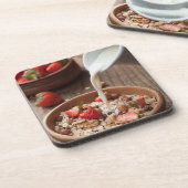 Gesundes Frühstück Untersetzer (Linke Seite)