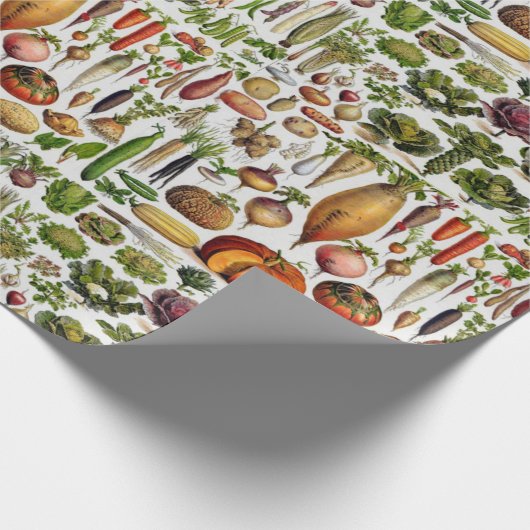 Gesundes Gemüse Geschenkpapier (Ecke)