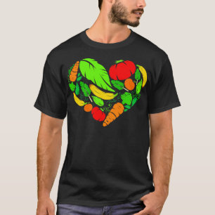 Gesundes Gemüseherz für Vegetarier und Veganer T-Shirt