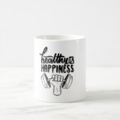 gesundes Gymnastikdesign Kaffeetasse (Mittel)