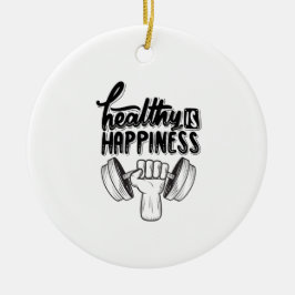 gesundes Gymnastikdesign Keramik Ornament