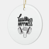 gesundes Gymnastikdesign Keramik Ornament (Links)