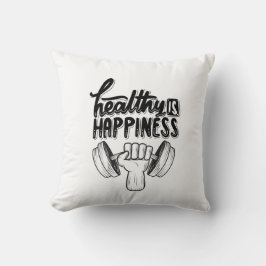 gesundes Gymnastikdesign Kissen