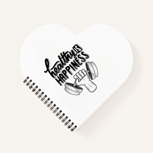 gesundes Gymnastikdesign Notizblock (Vorderseite)