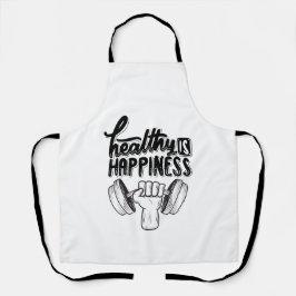 gesundes Gymnastikdesign Schürze