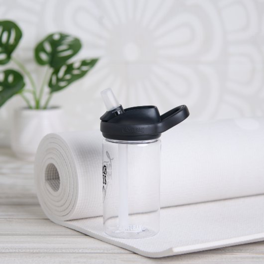 gesundes Gymnastikdesign Trinkflasche (Yoga)