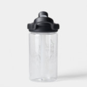 gesundes Gymnastikdesign Trinkflasche (Rückseite)