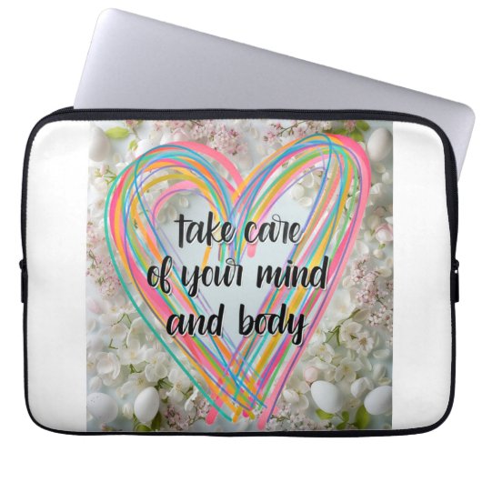 Gesundes Herz Laptopschutzhülle (Vorderseite)