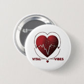 Gesundes Leben Button (Vorne & Hinten)