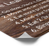 Gesundes Leben: Der schlanke Weg zum Gewichtsverlu Poster (Ecke)