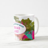 Gesundes Leben macht Kunst Kaffeetasse (VorderseiteRechts)