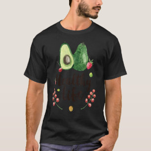 Gesundes Leben Veganer Avocado Vegetarier Bauern M T-Shirt