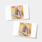 Gesundes Lebensmittel Snack Ein schönes Logodesign Ausweis (Vorder- & Rückseite)