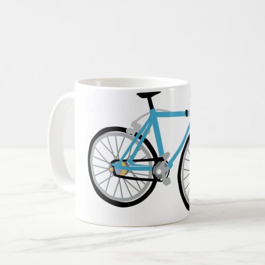 Gesundes Radfahren Kaffeetasse (Vorderseite Links)