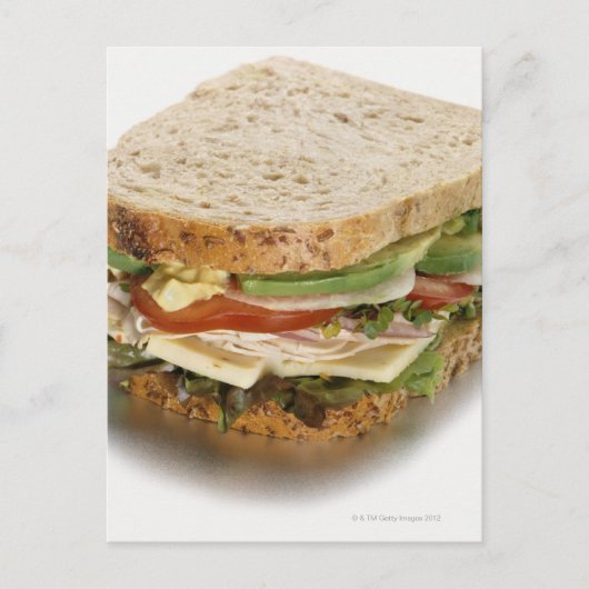 Gesundes Sandwich Postkarte (Vorderseite)