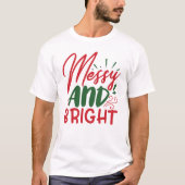 Gesundes und fröhliches Weihnachtsgeschenk T-Shirt (Vorderseite)