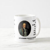 Gesundes wohlhabendes kluges Zitat Benjamin Kaffeetasse (VorderseiteRechts)