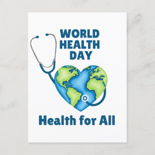 Gesundheit am Weltgesundheitstag für alle Postkarte